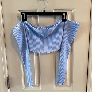 Off the shoulder crop top